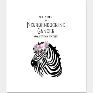 Neuroendocrine Cancer Awareness,November,Zebra Strong Posters and Art